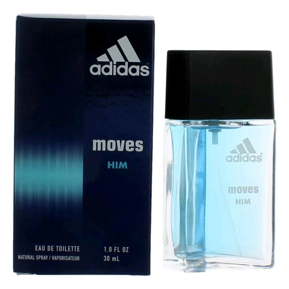Bottle of Adidas Moves by Adidas, 1 oz Eau De Toilette Spray for Men